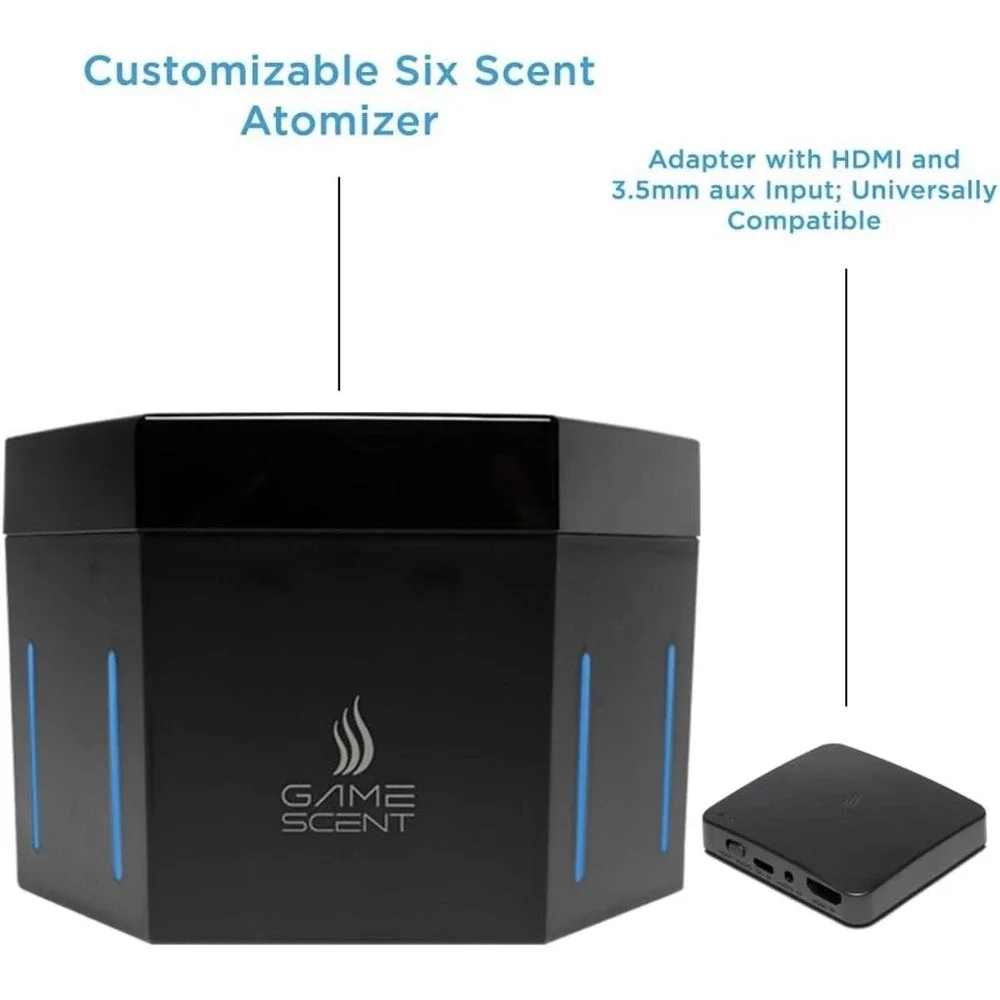GameScent AI 4D Gaming Movie‎ Scent Atomizer System HDMI PC Console VR Adapter